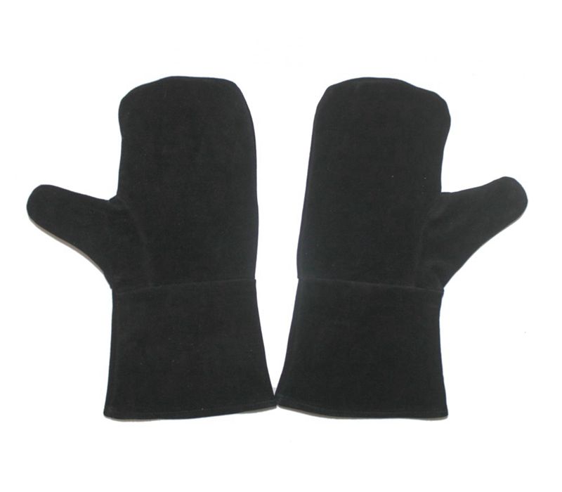 cow split leather BBQ gloves