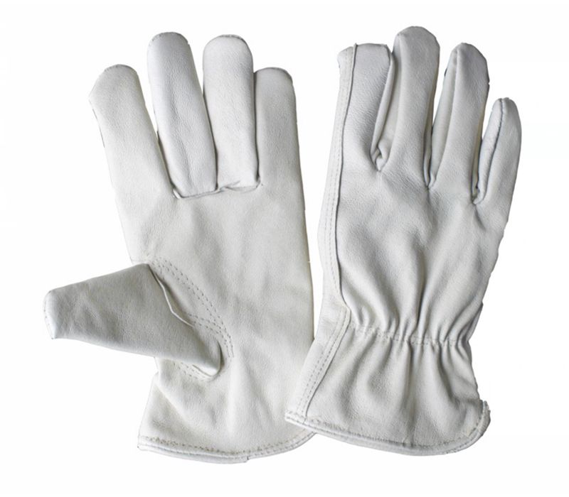 pig grain kystone thumb driving gloves with elastic shirred wrist cuff