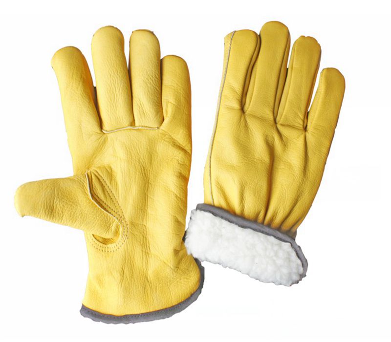 full white BOA lining driver gloves