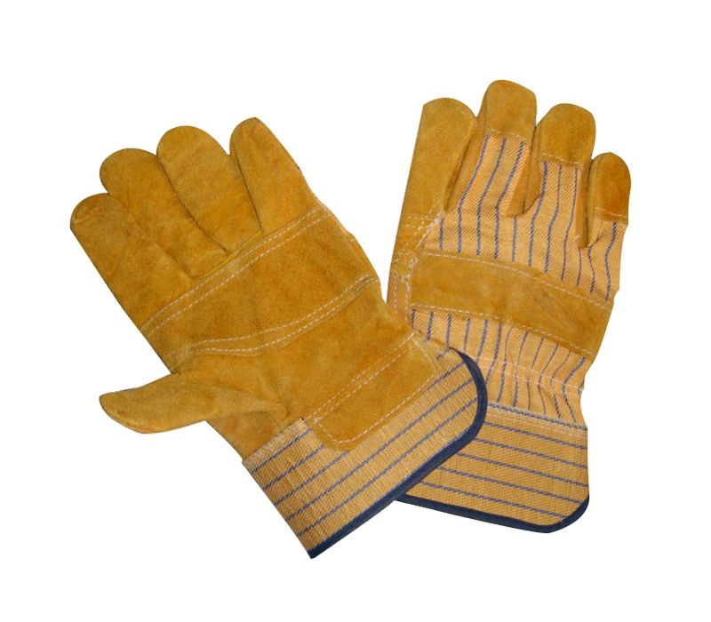 cowsplit patch palm work gloves
