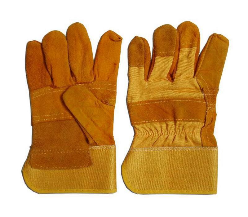 split leather fitter gloves