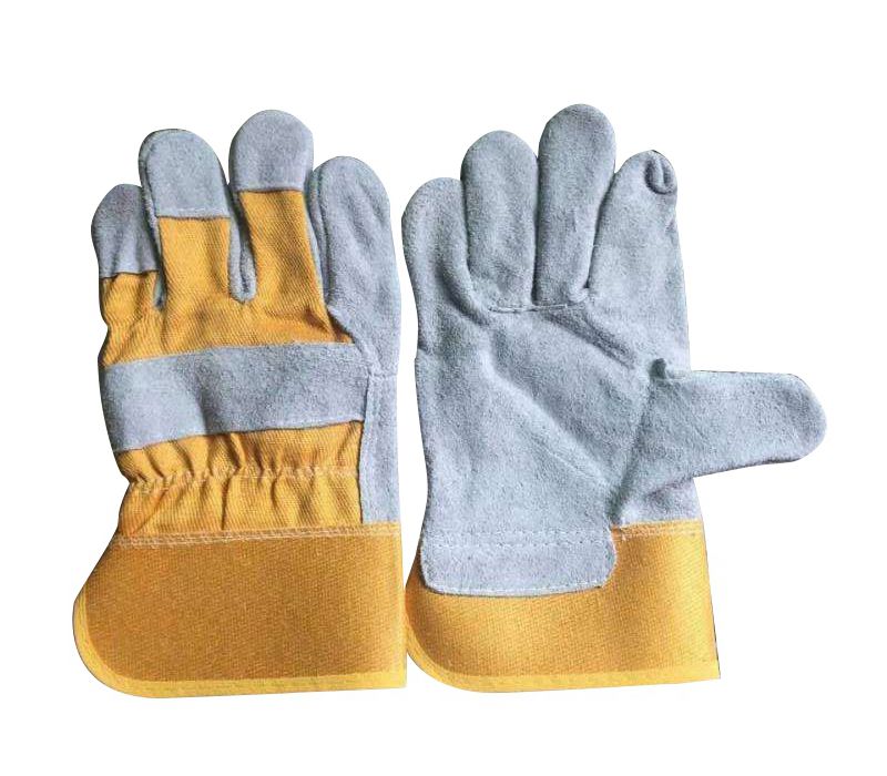 cow split leather hauler gloves