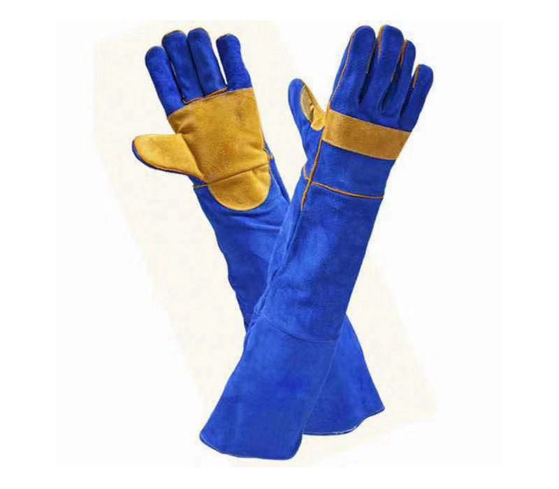 lengthened welding gloves