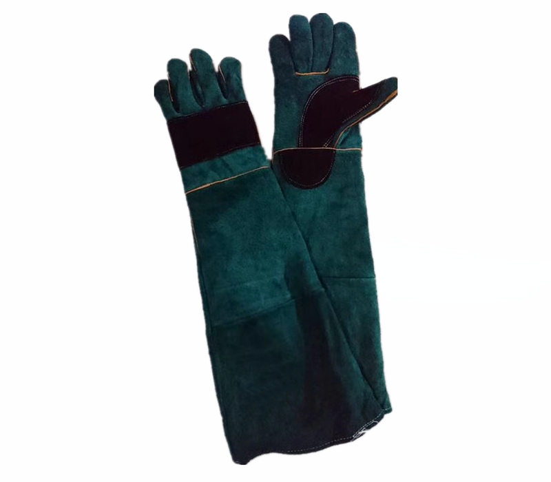 custom-made lengthened welding gloves